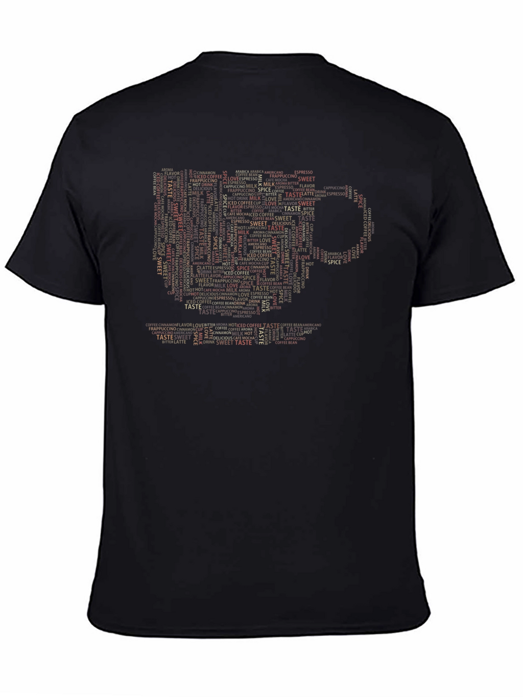 Coffee Lover Word Art Graphic T-Shirt