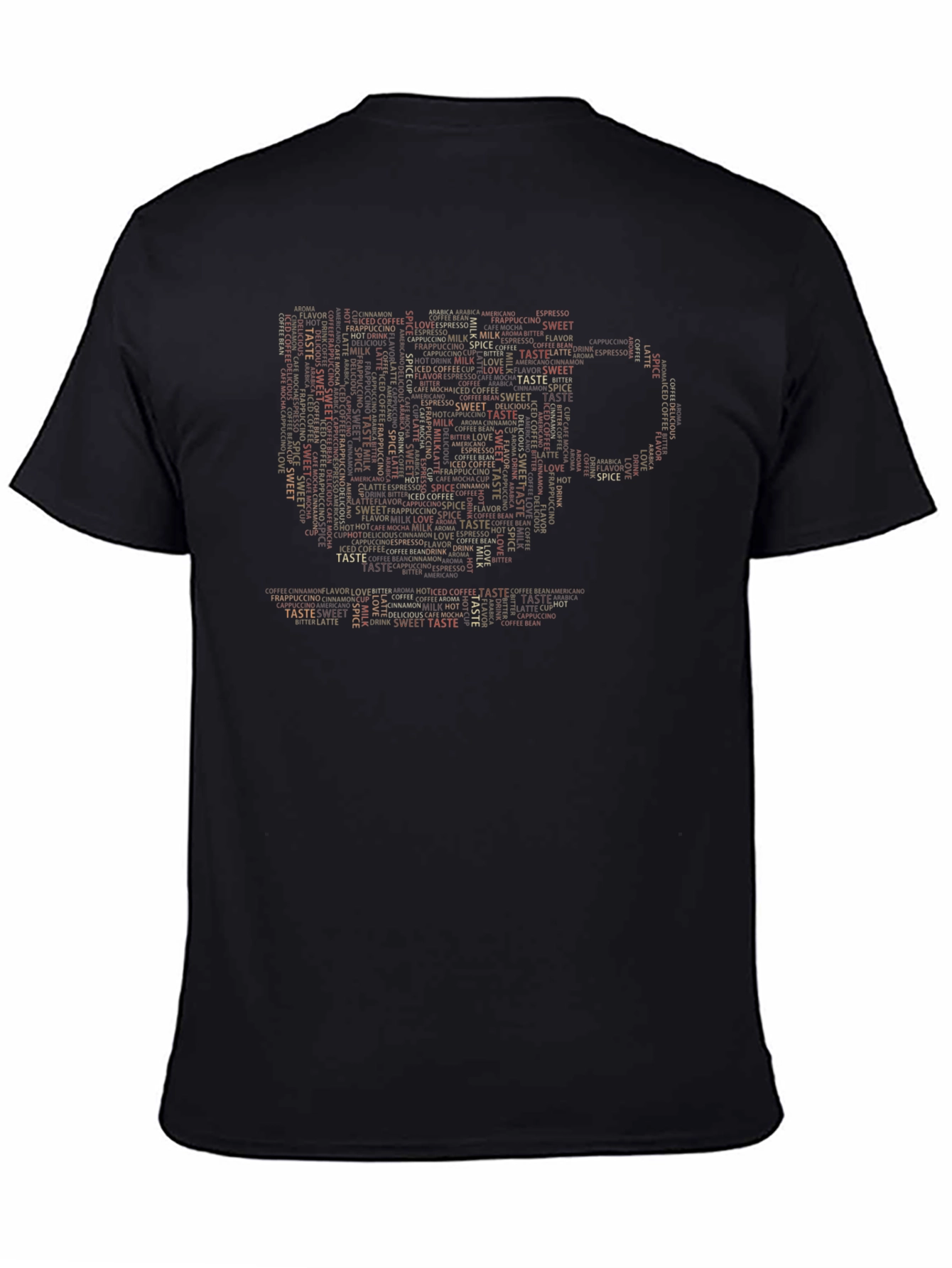 Coffee Lover Word Art Graphic T-Shirt