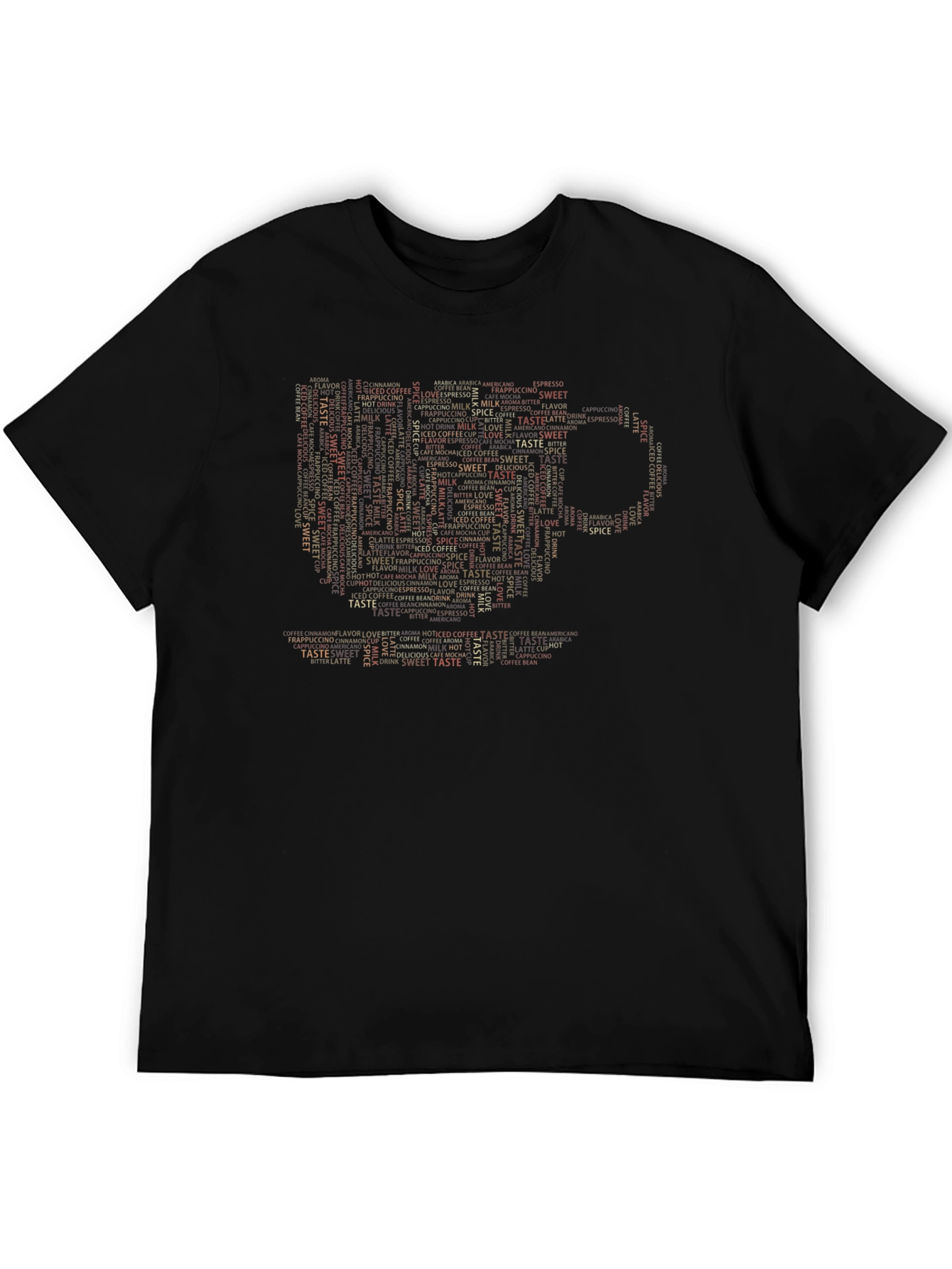 Coffee Lover Word Art Graphic T-Shirt
