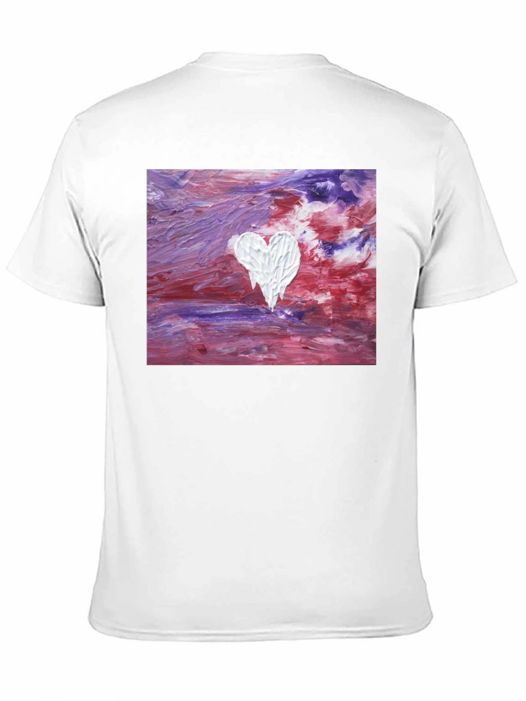 Abstract Heart Art Tee - Modern Casual Wear