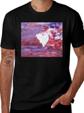 Abstract Heart Art Tee - Modern Casual Wear
