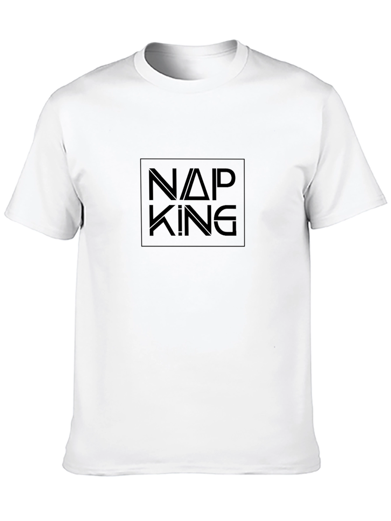 Nap King Graphic Black T-Shirt - Relaxed Fit