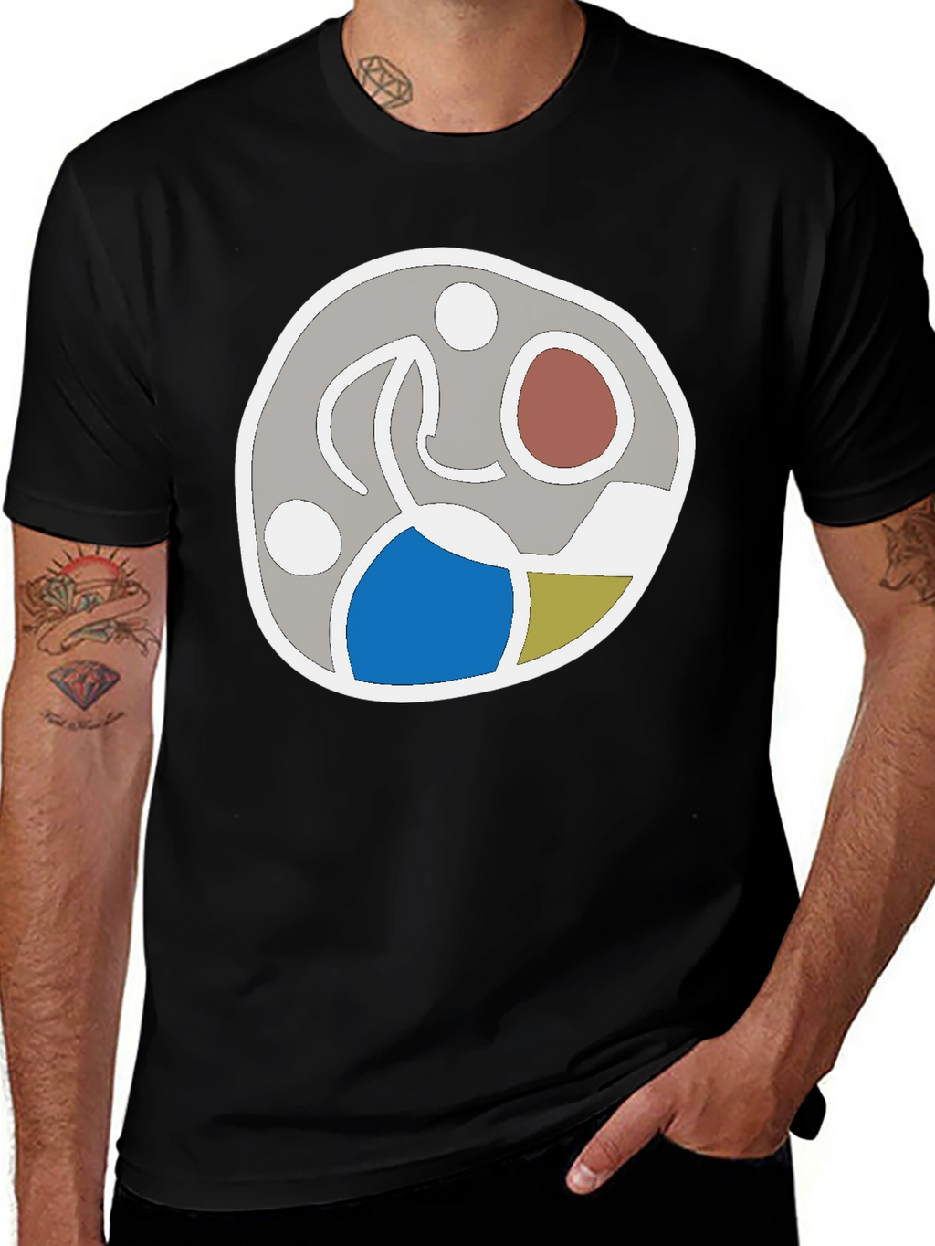 Abstract Graphic Tee - Modern Casual Shirt