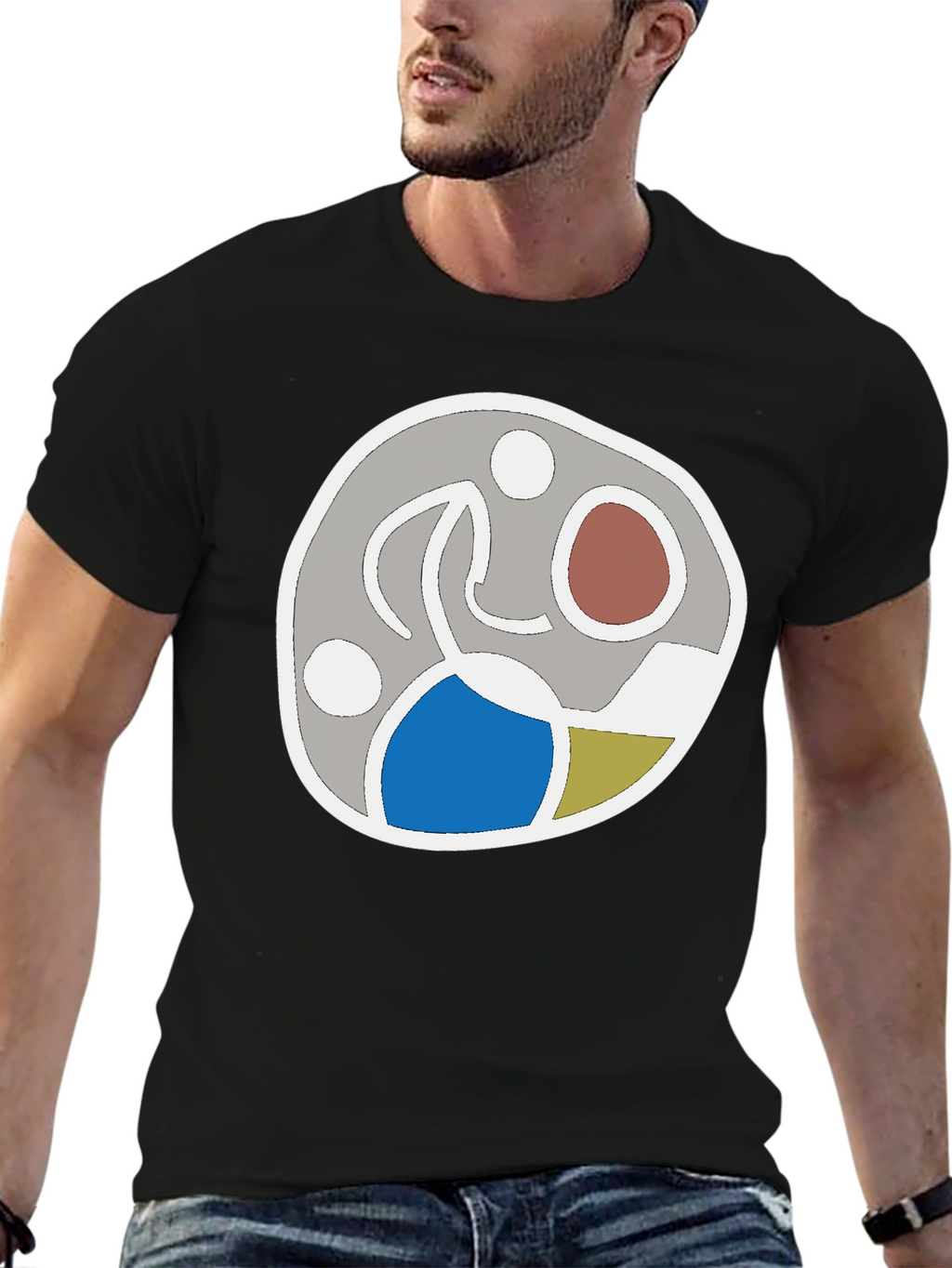 Abstract Graphic Tee - Modern Casual Shirt