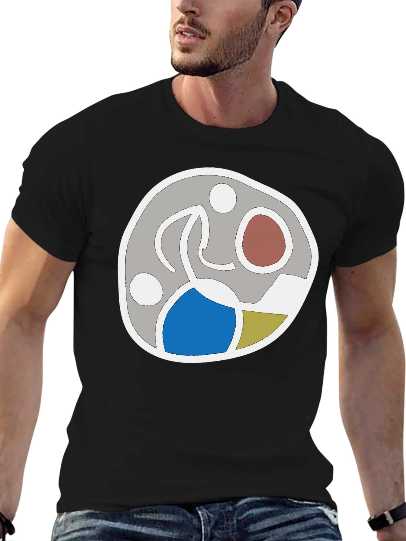 Abstract Graphic Tee - Modern Casual Shirt