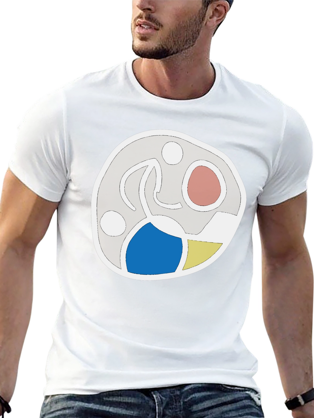 Abstract Graphic Tee - Modern Casual Shirt
