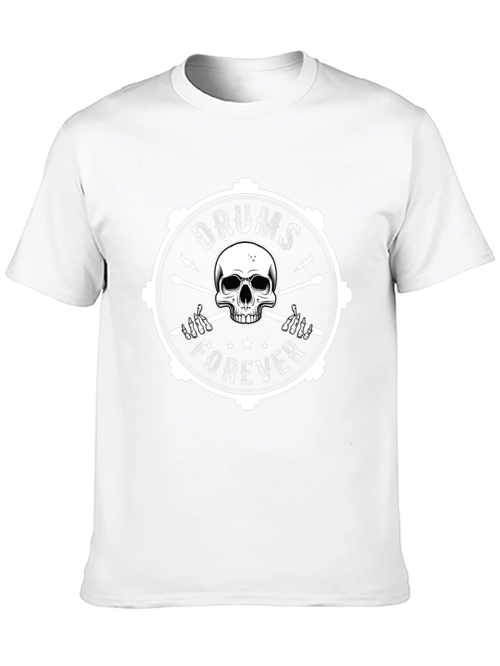 Drums Forever Skull Graphic Tee