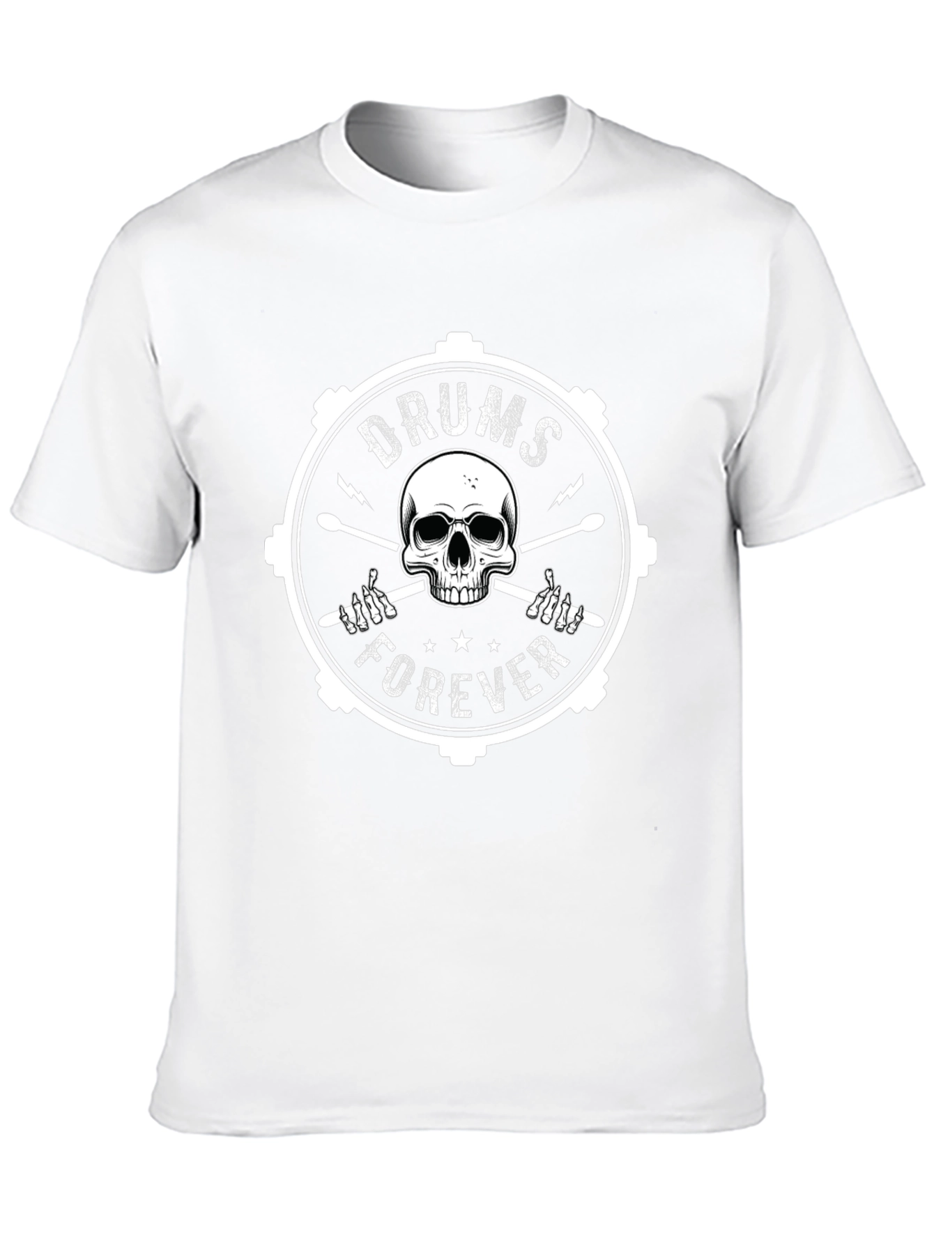 Drums Forever Skull Graphic Tee