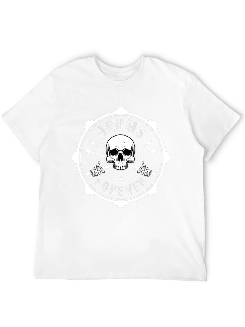 Drums Forever Skull Graphic Tee