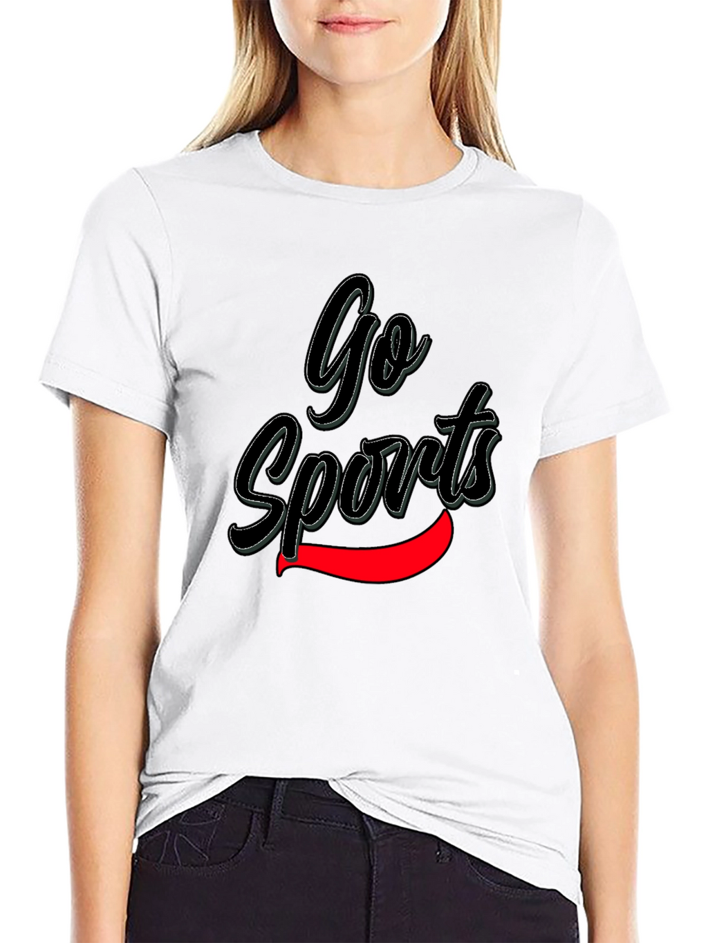 Go Sports Black Graphic Tee