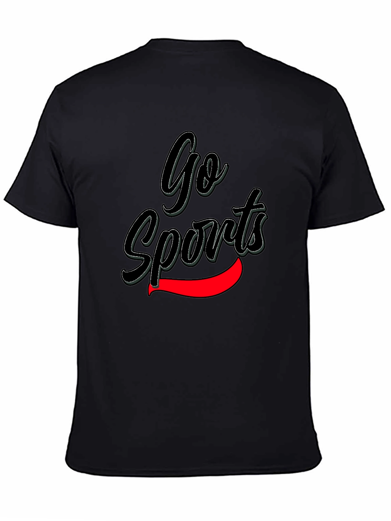 Go Sports Black Graphic Tee