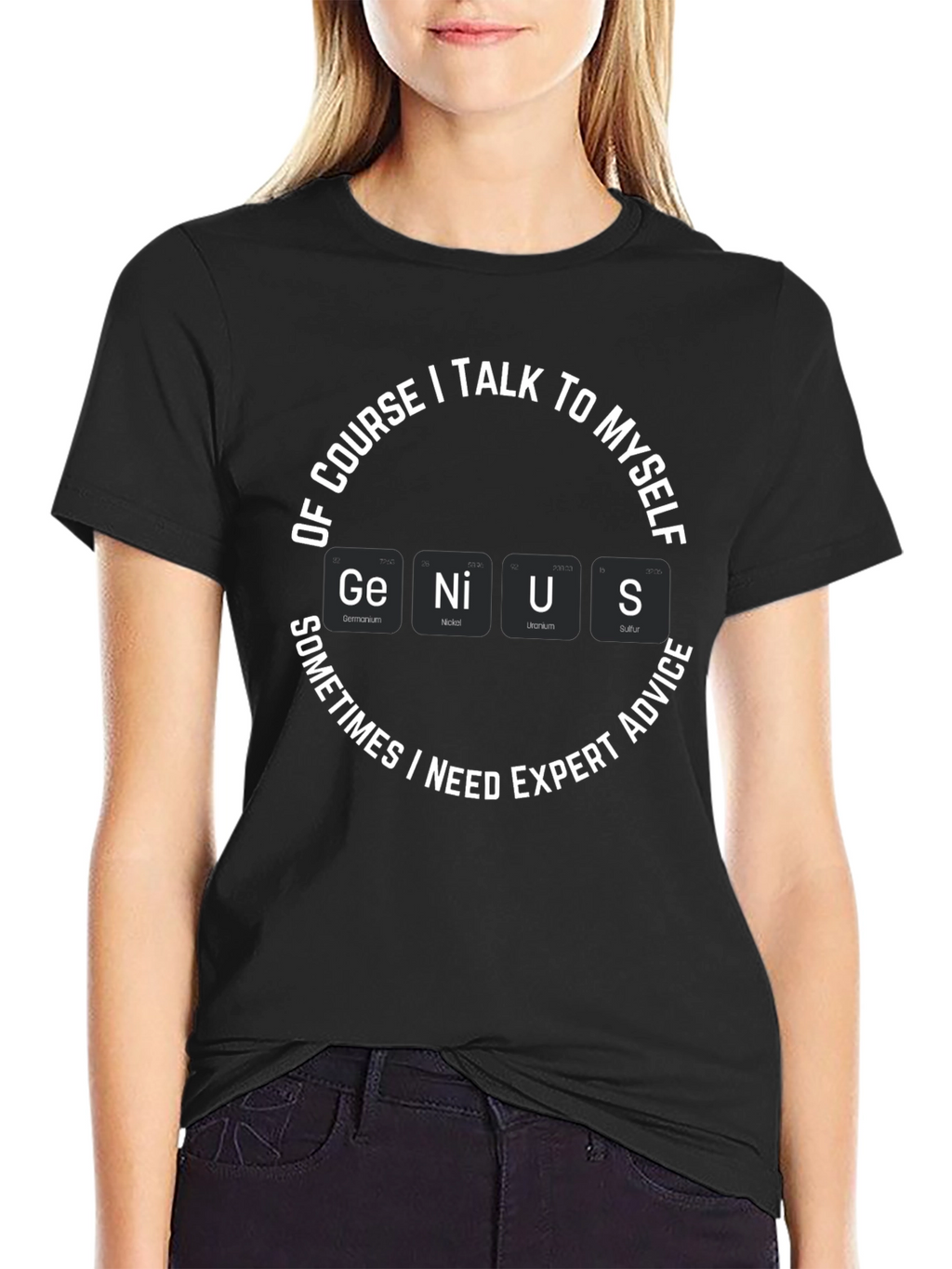 Genius Periodic Table T-Shirt Expert Advice Funny