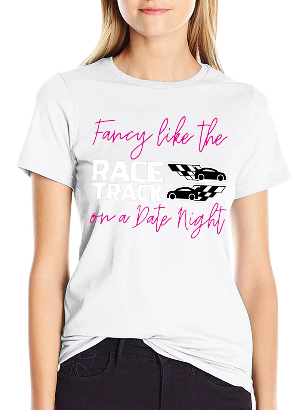 Fancy Race Track Date Night Graphic Tee