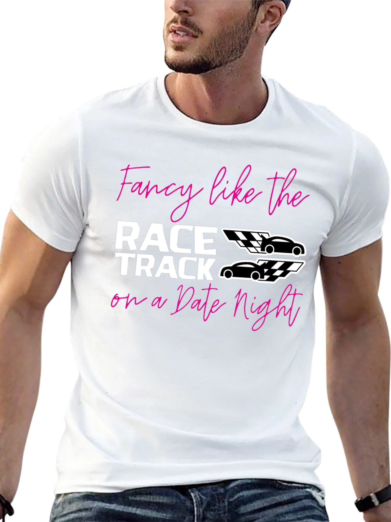 Fancy Race Track Date Night Graphic Tee