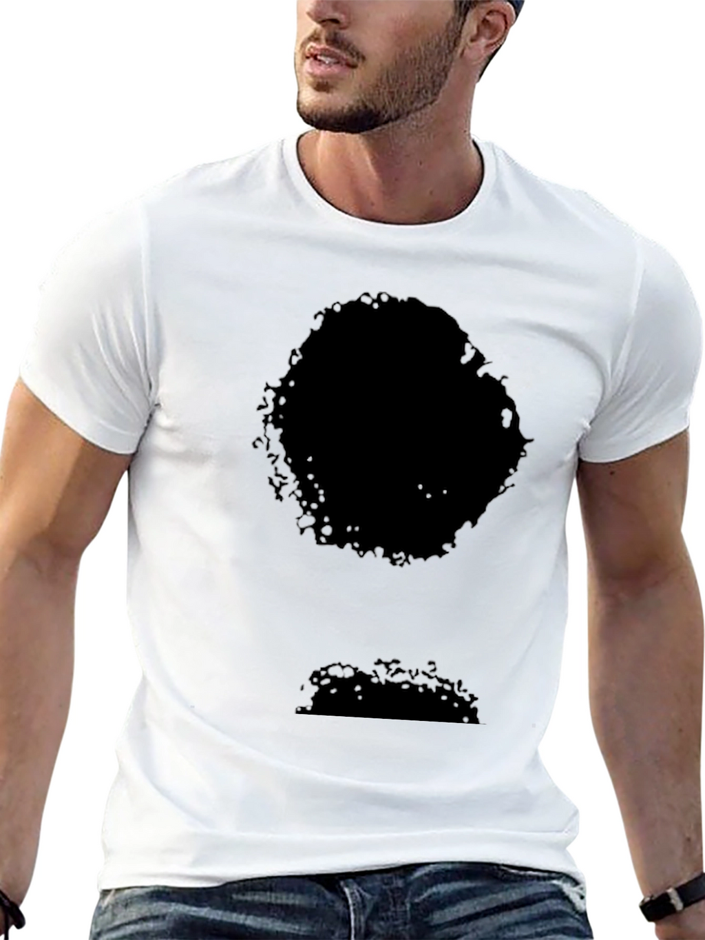 Mens Black Short Sleeve Crew Neck T-Shirt