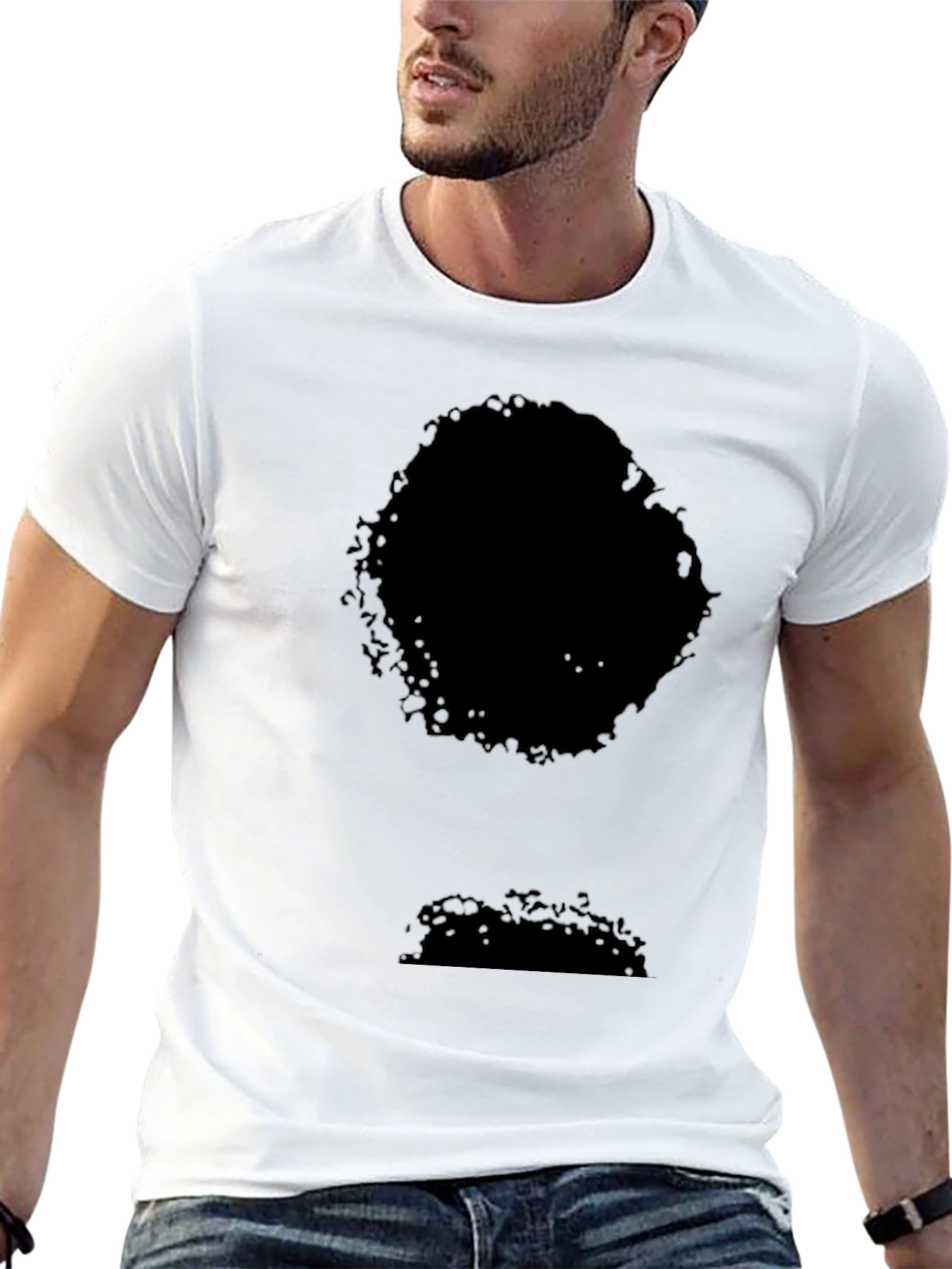 Mens Black Short Sleeve Crew Neck T-Shirt