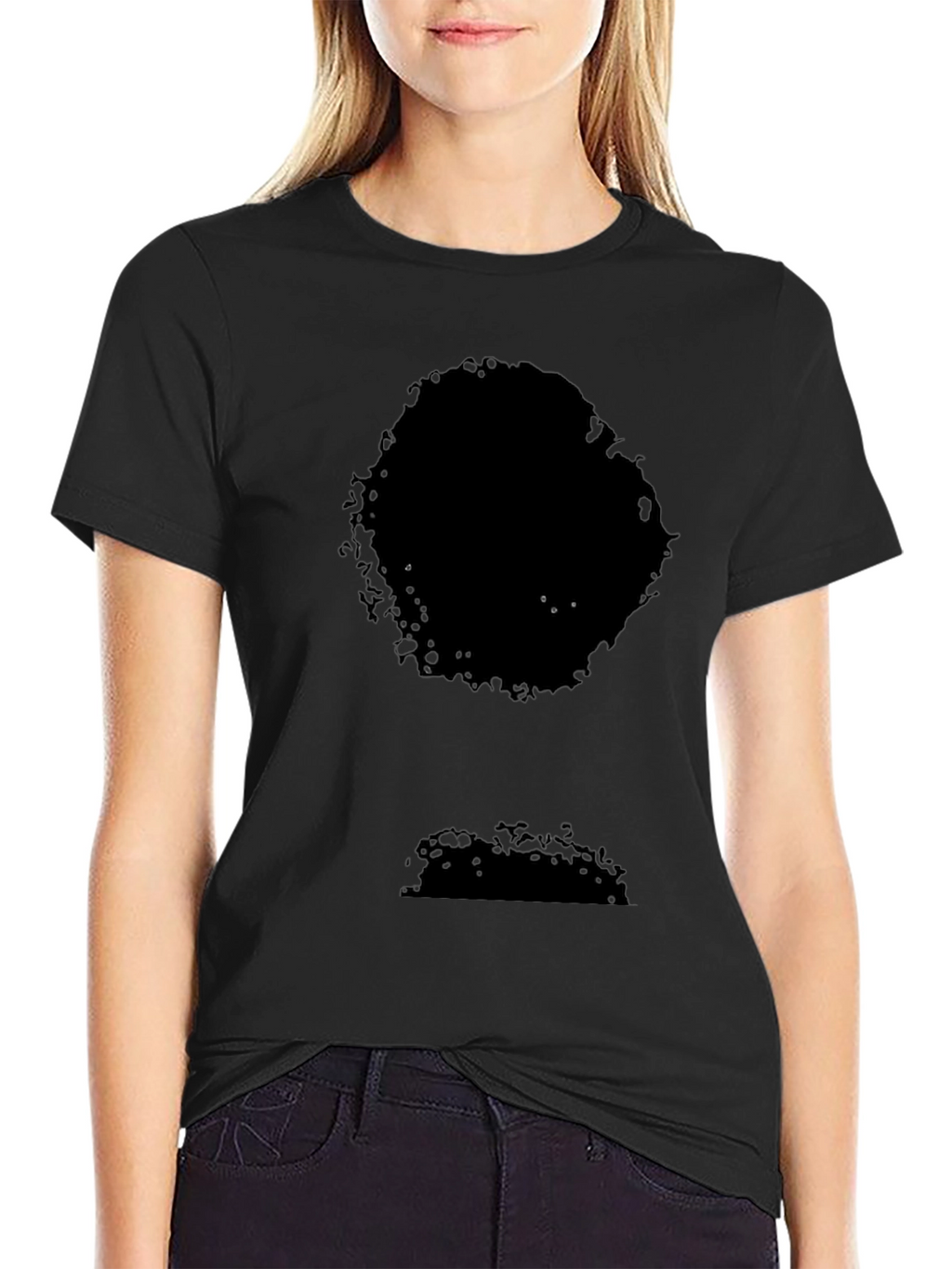 Mens Black Short Sleeve Crew Neck T-Shirt