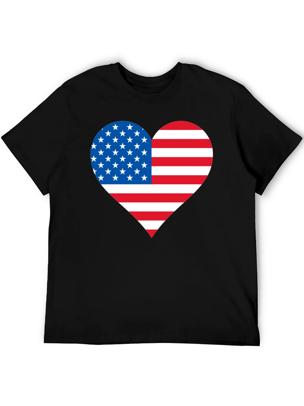 Patriotic Heart Flag T-Shirt