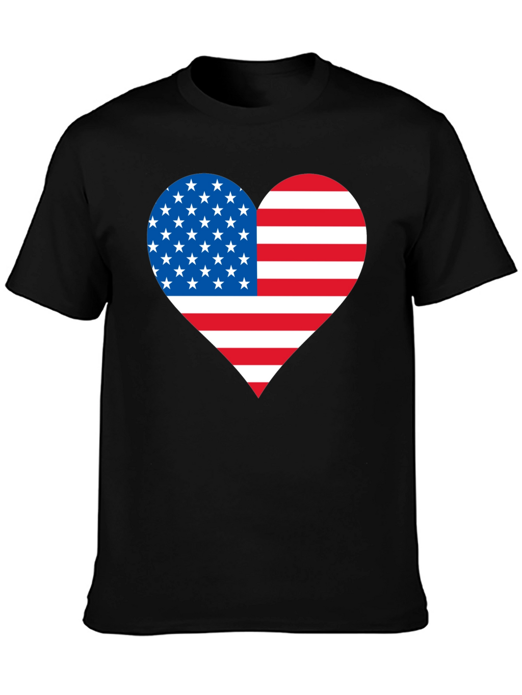 Patriotic Heart Flag T-Shirt