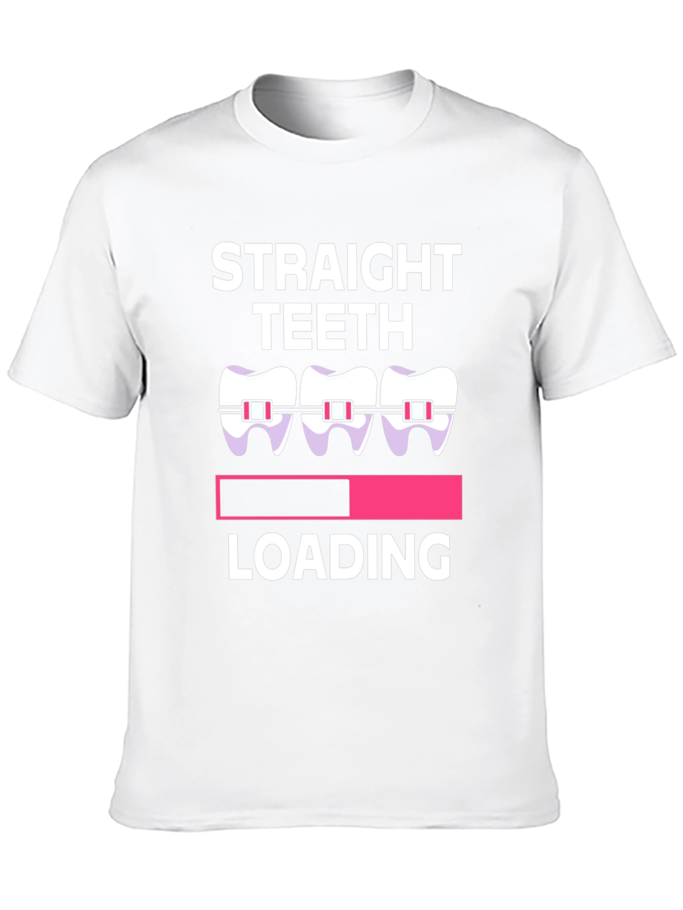 Straight Teeth Loading Graphic Tee - Black