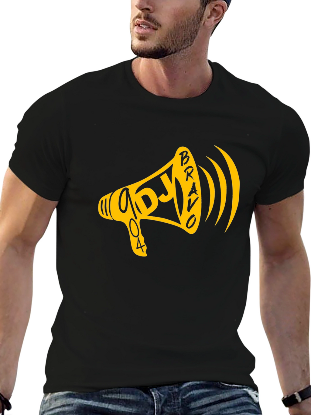 DJ Bravo Megaphone T-Shirt - Black