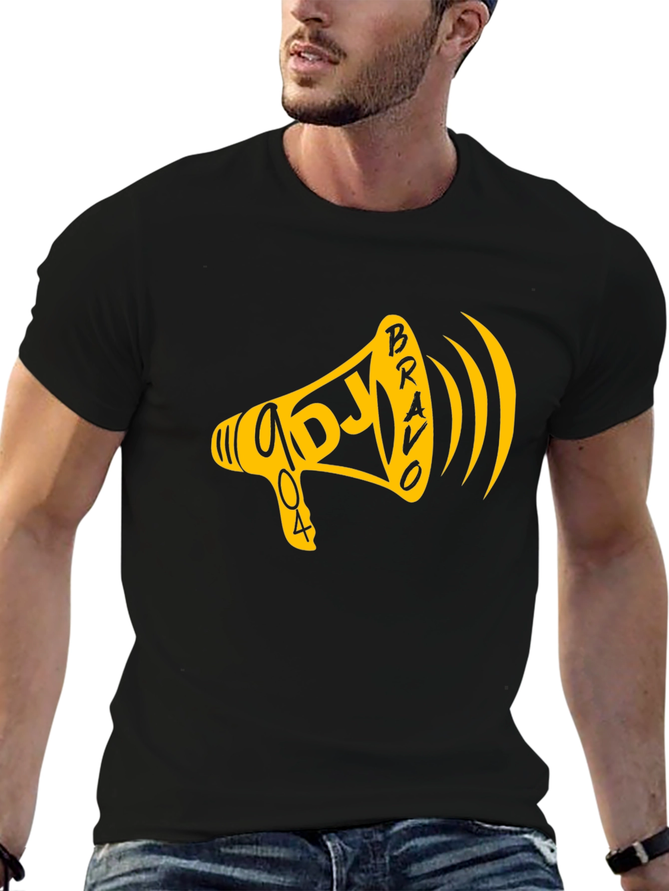DJ Bravo Megaphone T-Shirt - Black