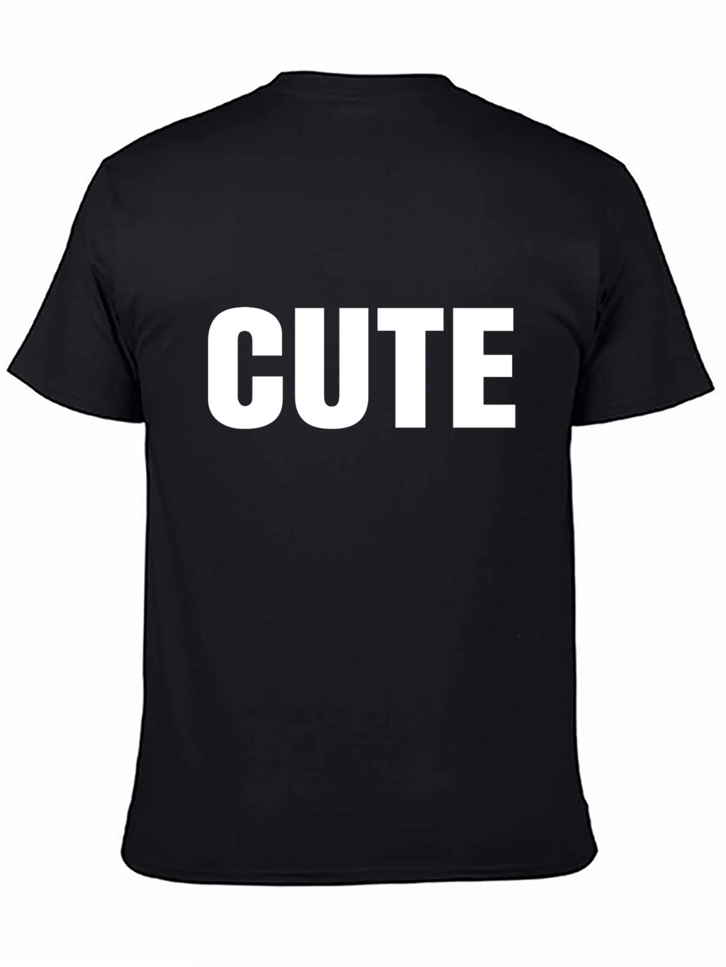 Cute Graphic Tee - Stylish Mens Black T-Shirt