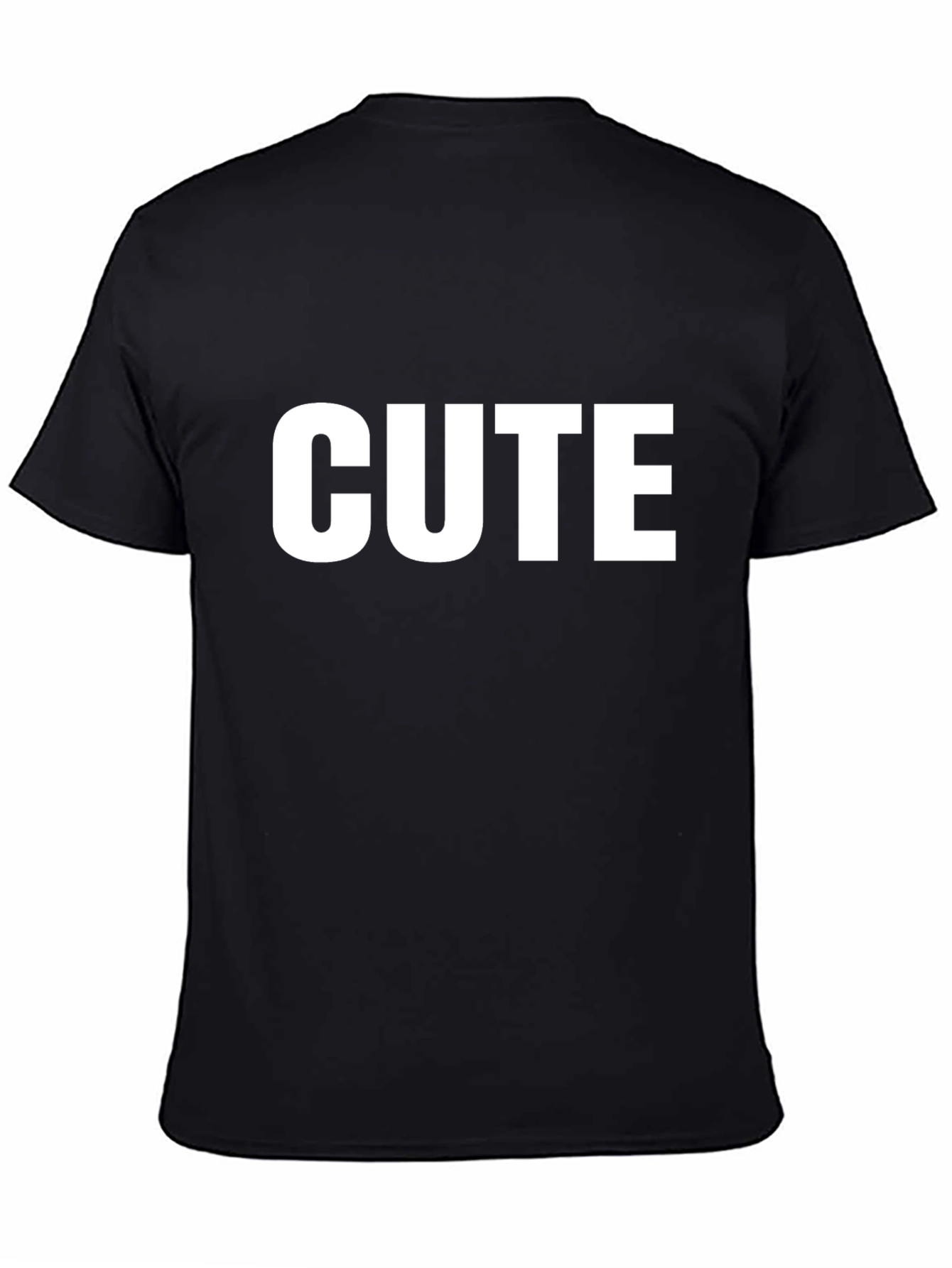 Cute Graphic Tee - Stylish Mens Black T-Shirt