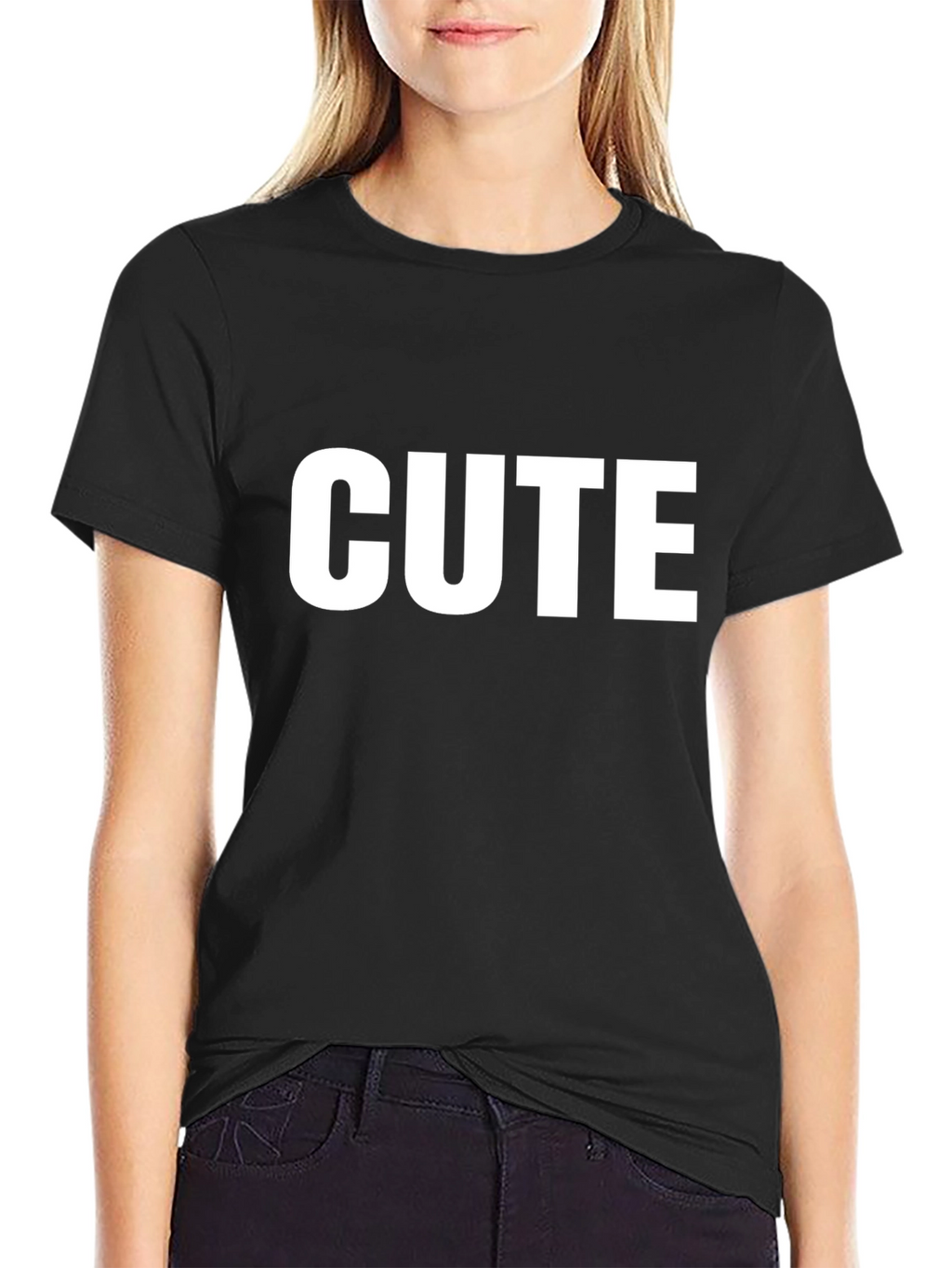 Cute Graphic Tee - Stylish Mens Black T-Shirt