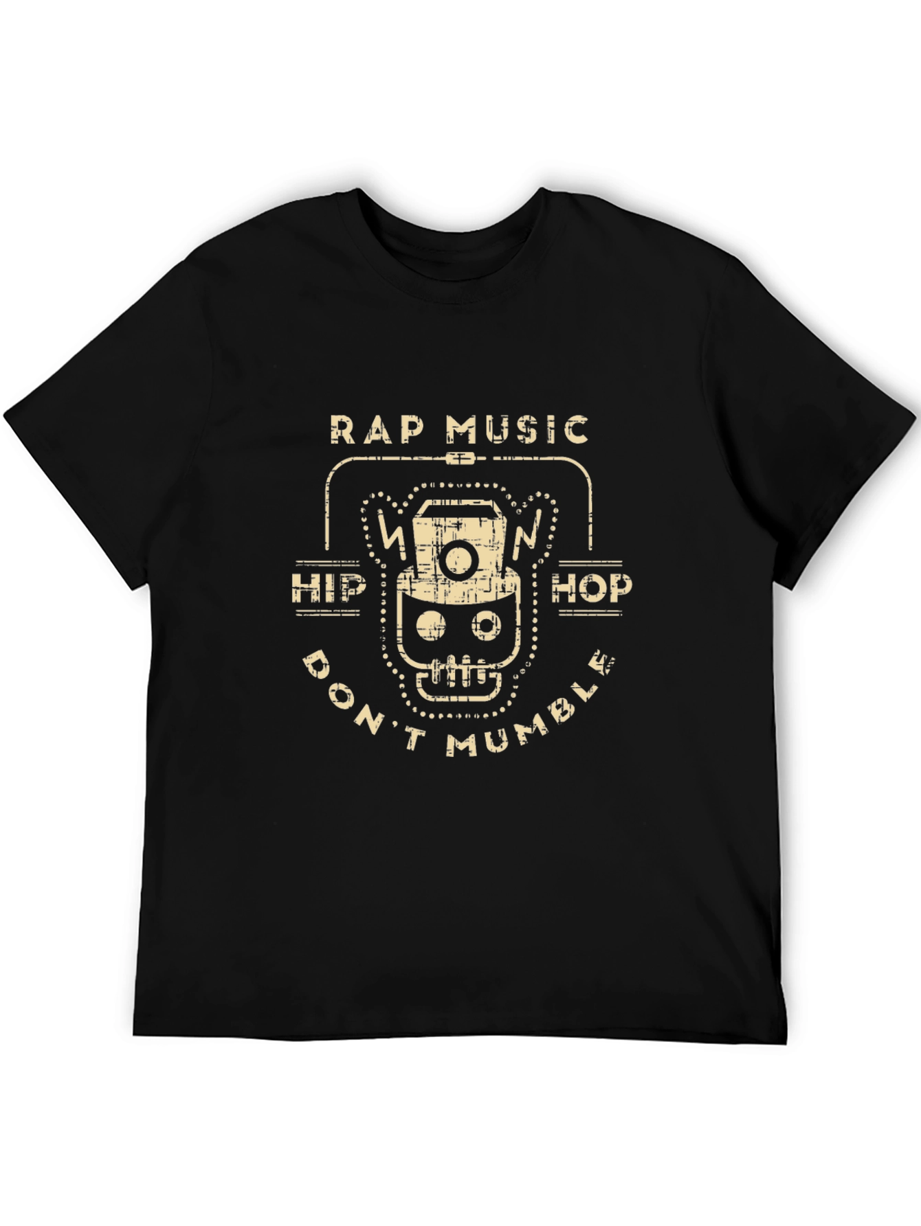 Rap Music Tee - Hip Hop Dont Mumble Graphic T-Shirt