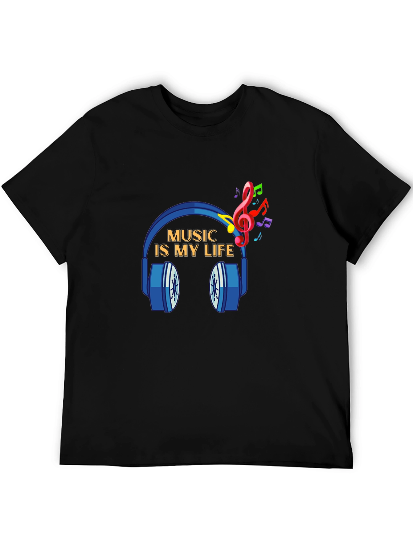 Music is My Life Graphic Tee - Soft Cotton T-Shirt