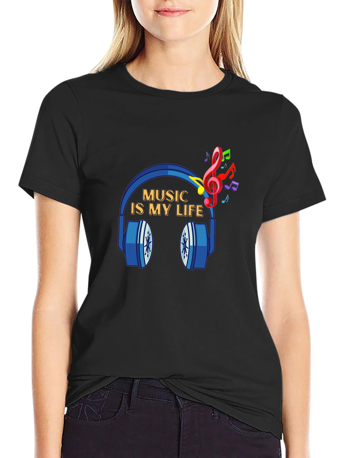 Music is My Life Graphic Tee - Soft Cotton T-Shirt