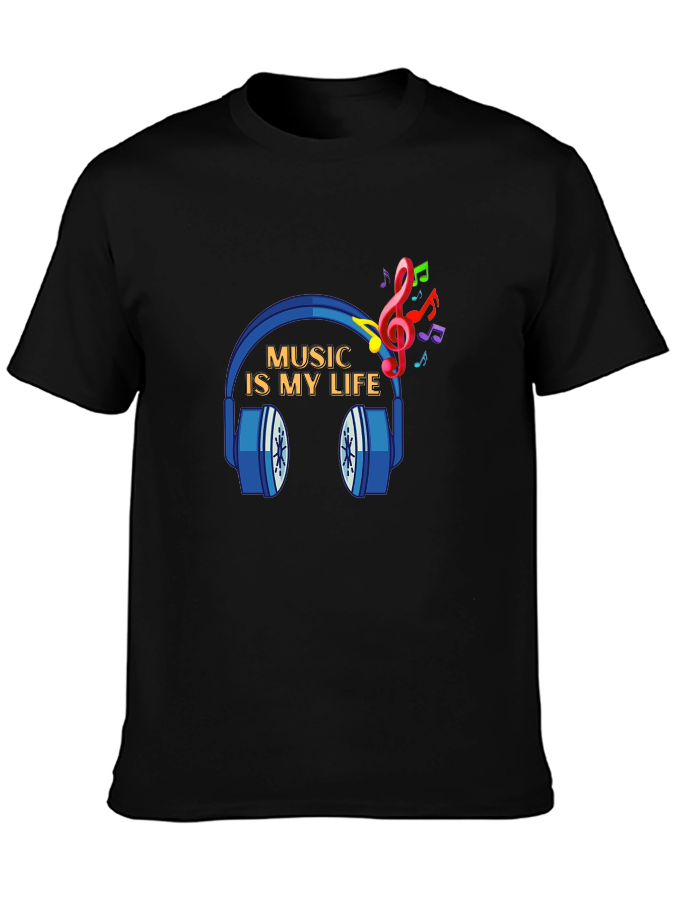 Music is My Life Graphic Tee - Soft Cotton T-Shirt
