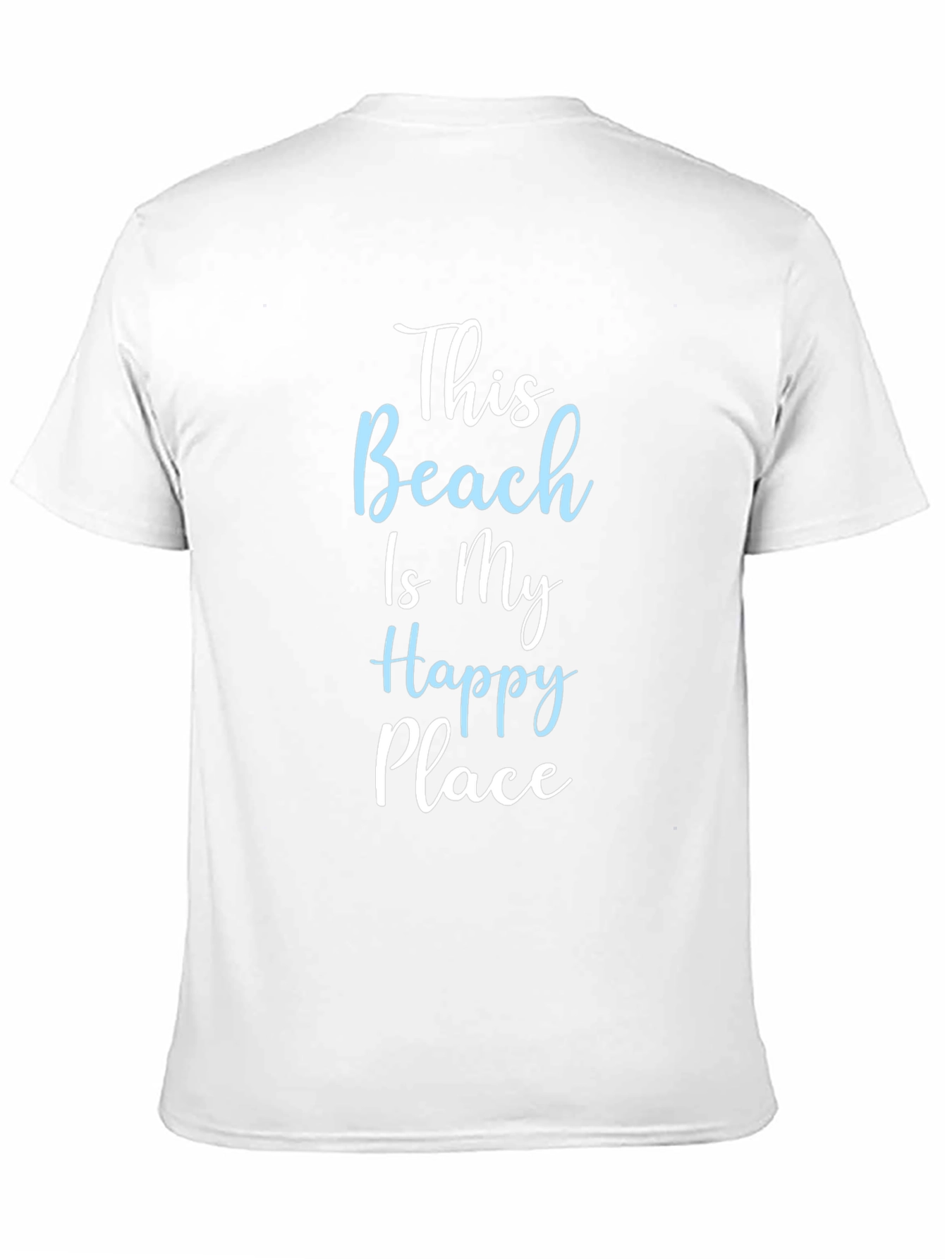 Beach Happy Place T-Shirt:  Comfy Black Tee