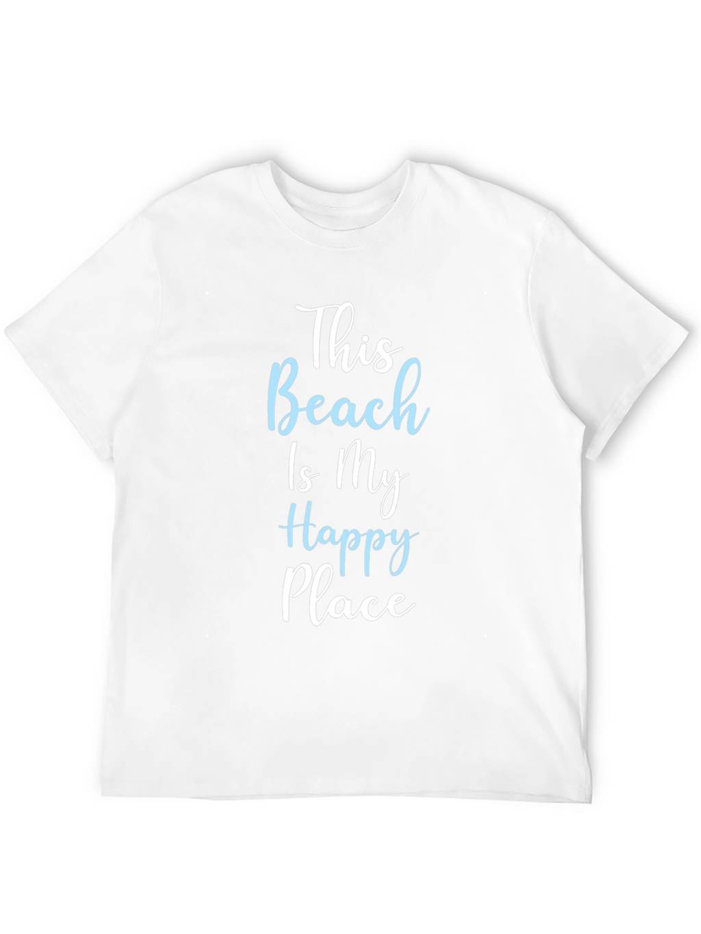 Beach Happy Place T-Shirt:  Comfy Black Tee