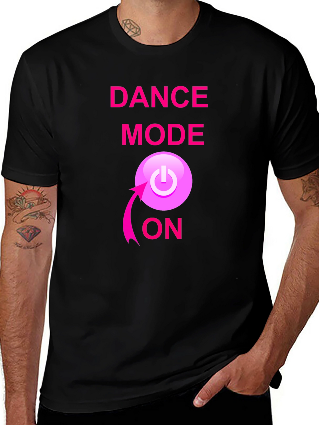 Dance Mode ON Black T-Shirt