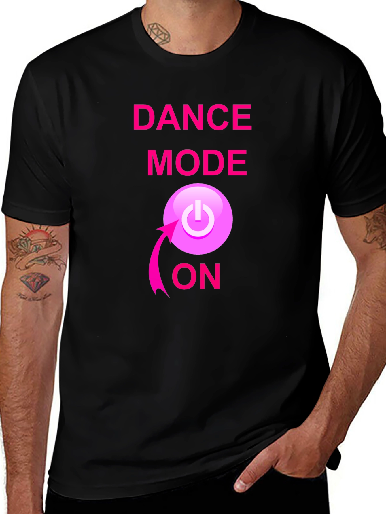 Dance Mode ON Black T-Shirt