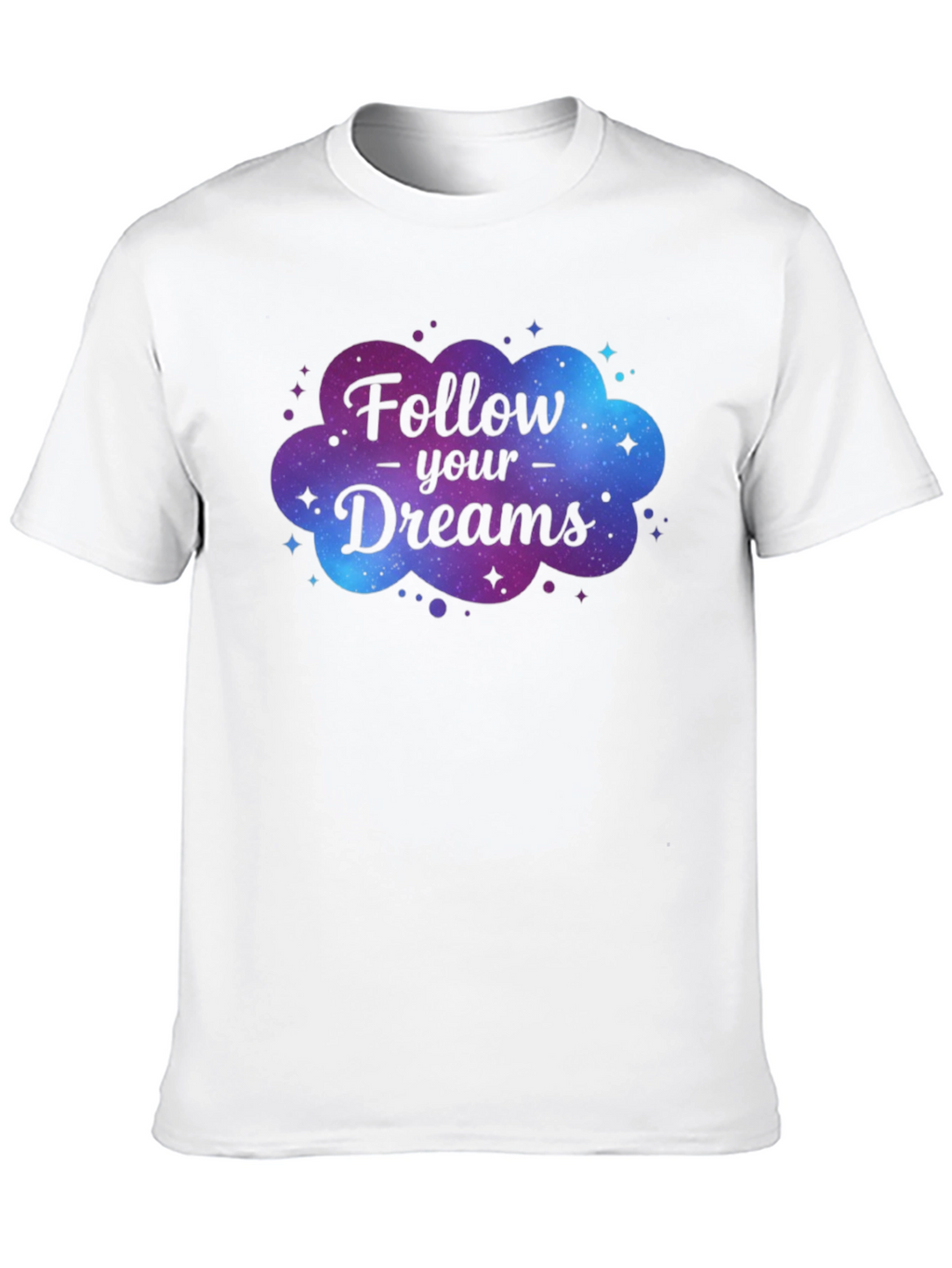 Follow Your Dreams Galaxy Graphic T-Shirt