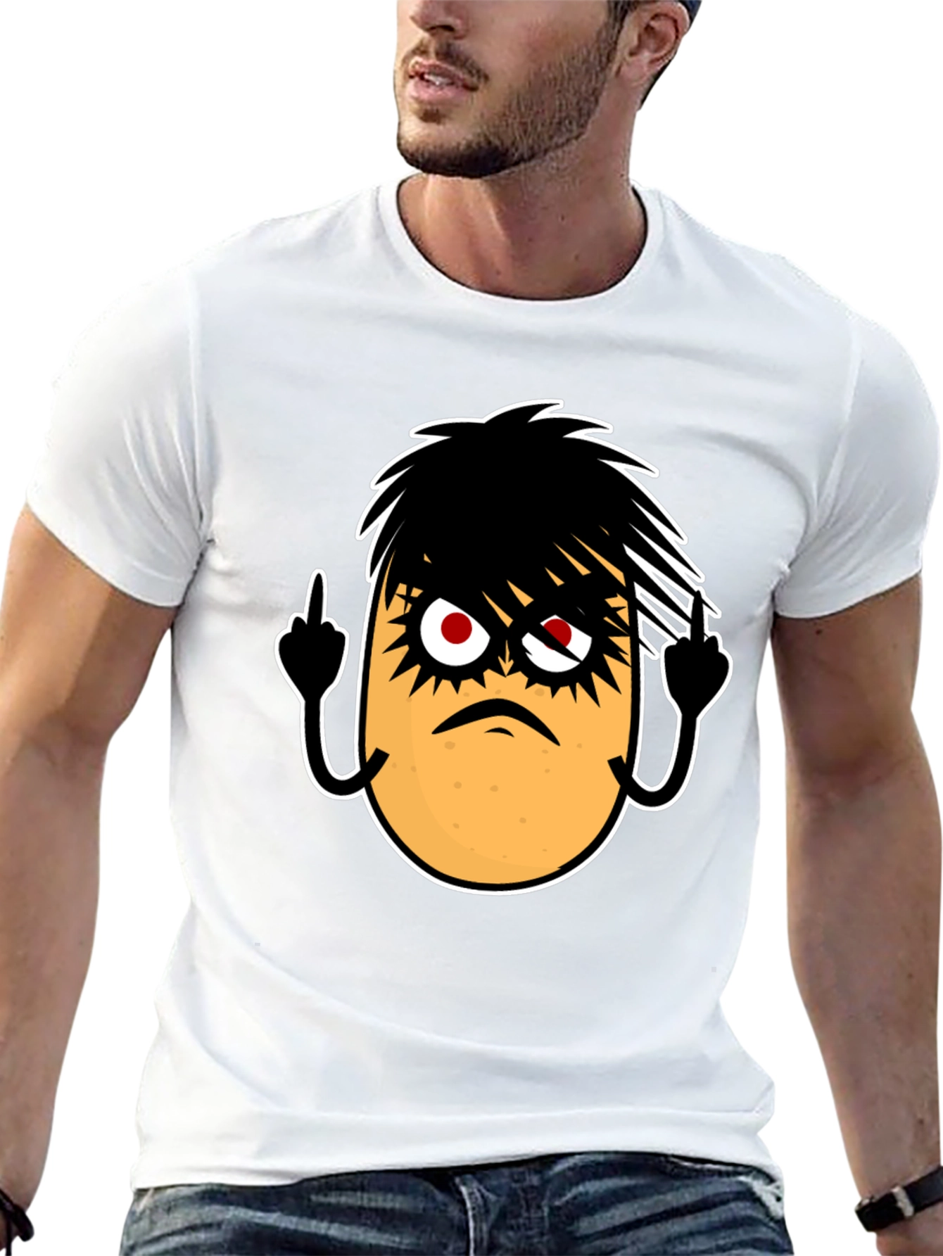 Emo Potato Funny Graphic T-Shirt