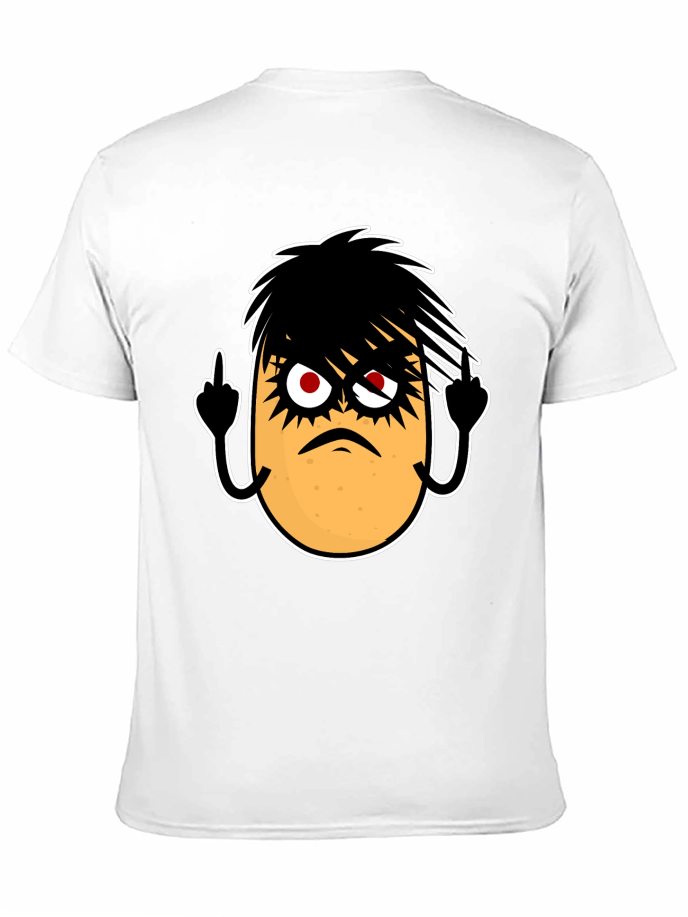 Emo Potato Funny Graphic T-Shirt