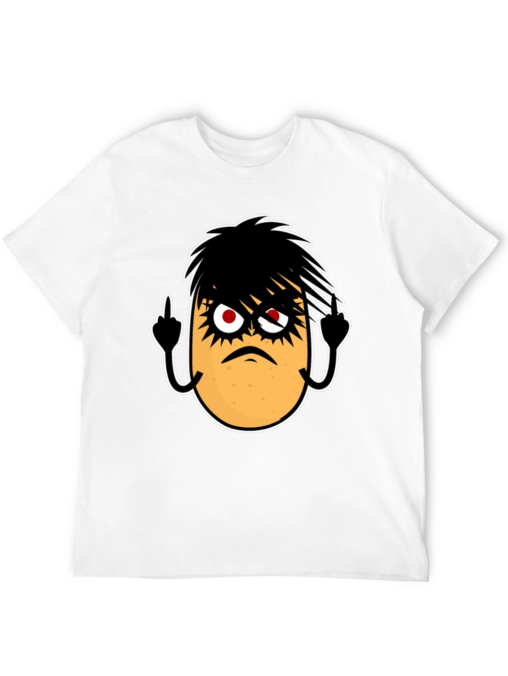 Emo Potato Funny Graphic T-Shirt