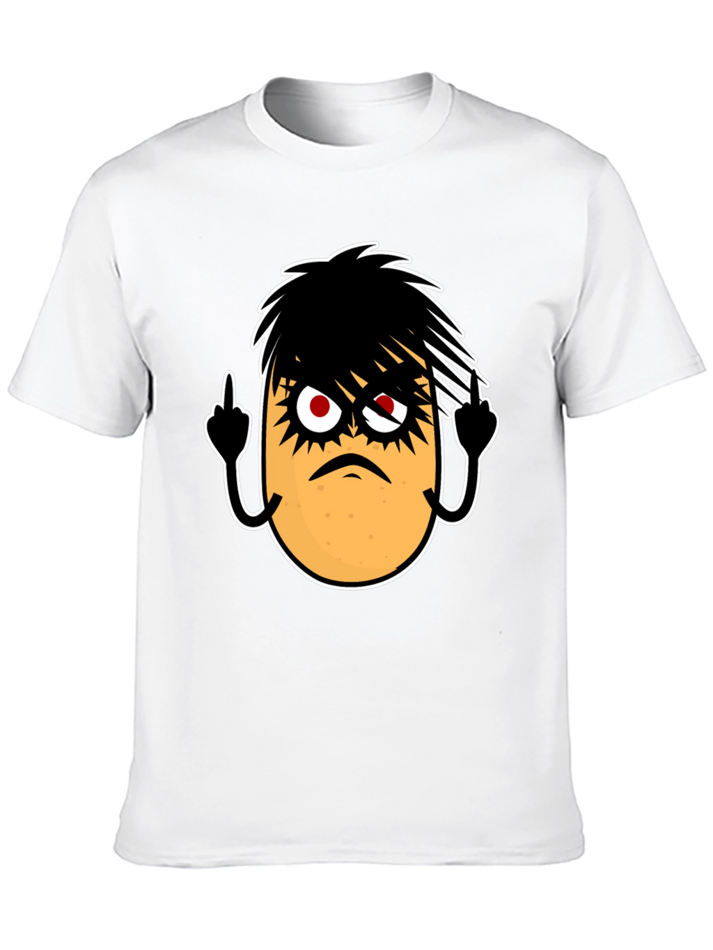 Emo Potato Funny Graphic T-Shirt