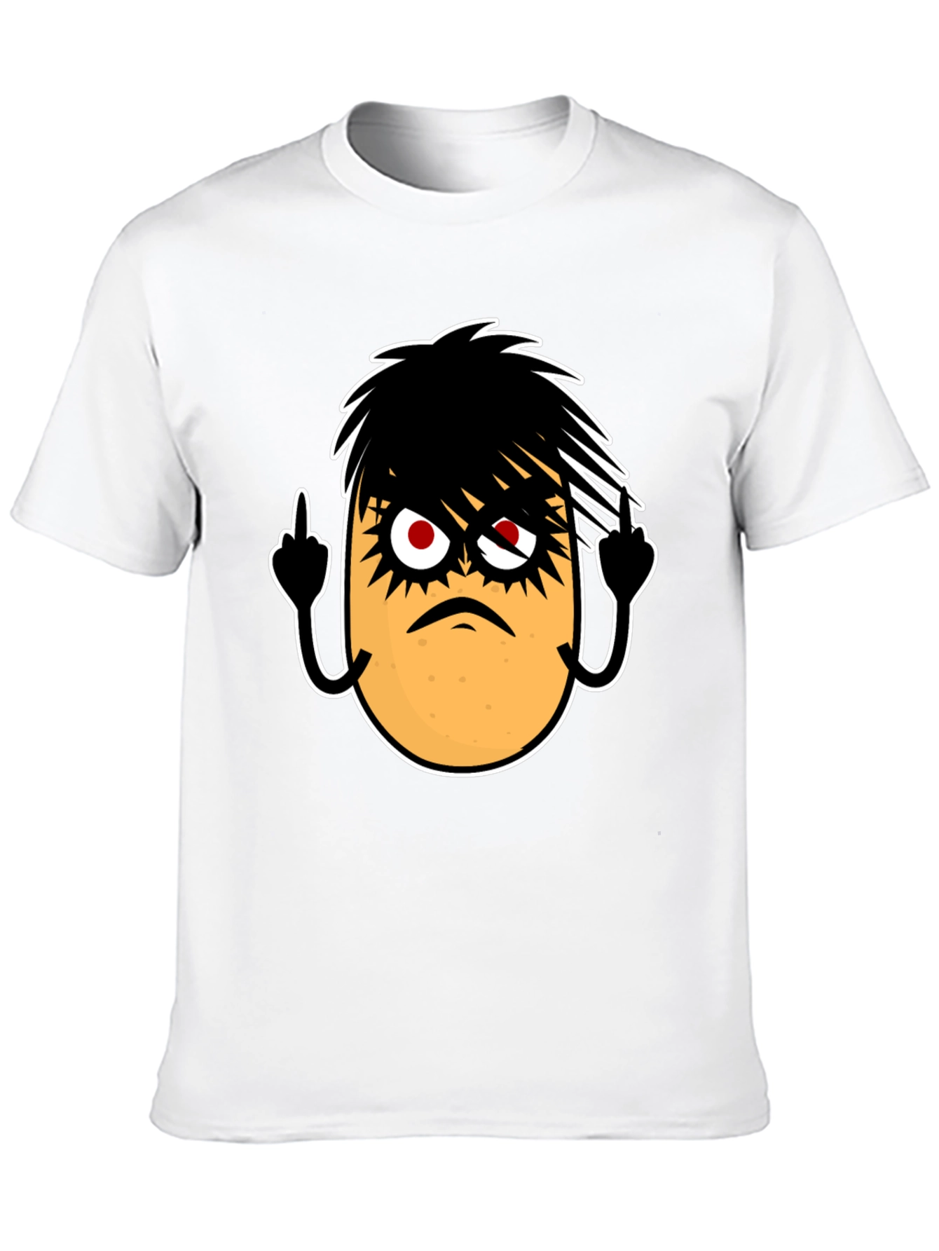 Emo Potato Funny Graphic T-Shirt