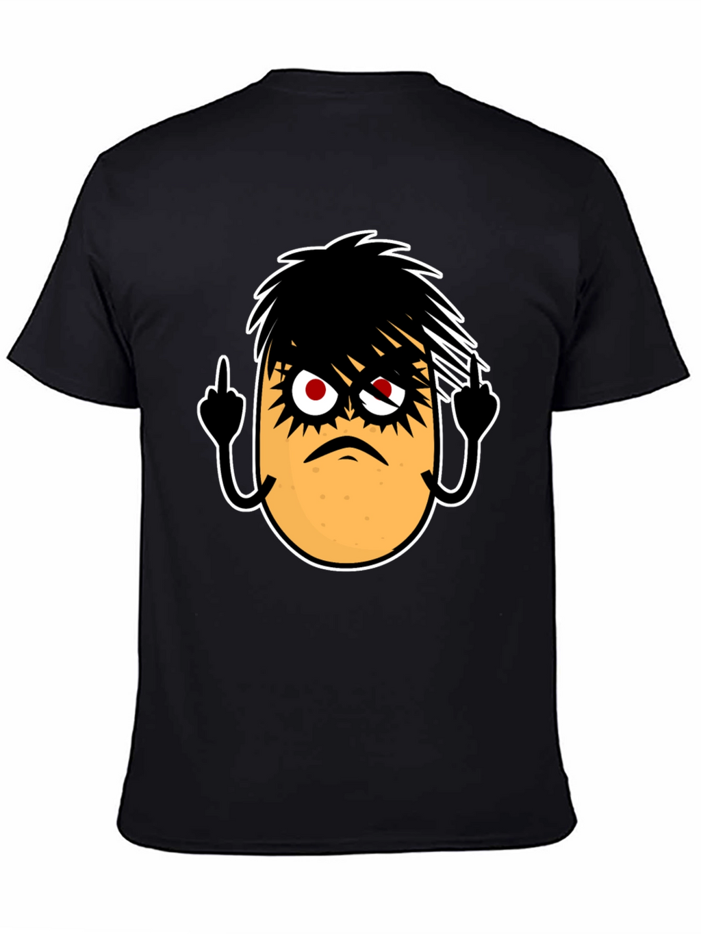 Emo Potato Funny Graphic T-Shirt