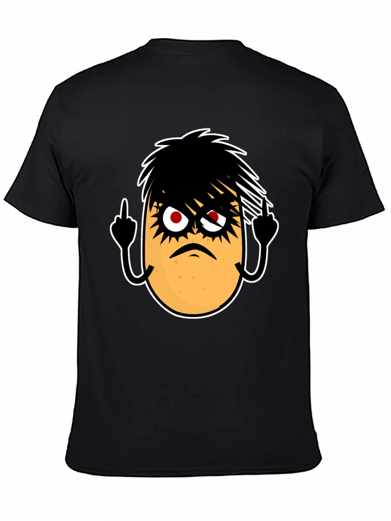 Emo Potato Funny Graphic T-Shirt