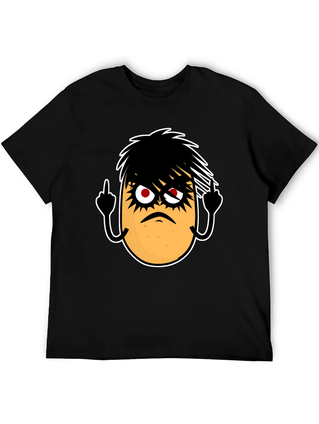 Emo Potato Funny Graphic T-Shirt