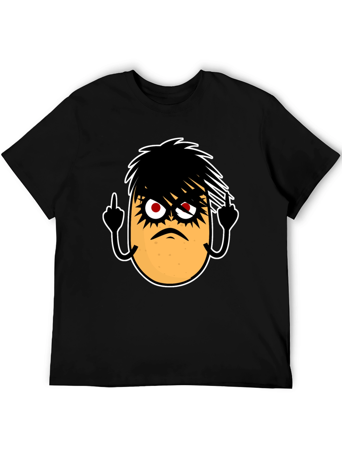 Emo Potato Funny Graphic T-Shirt