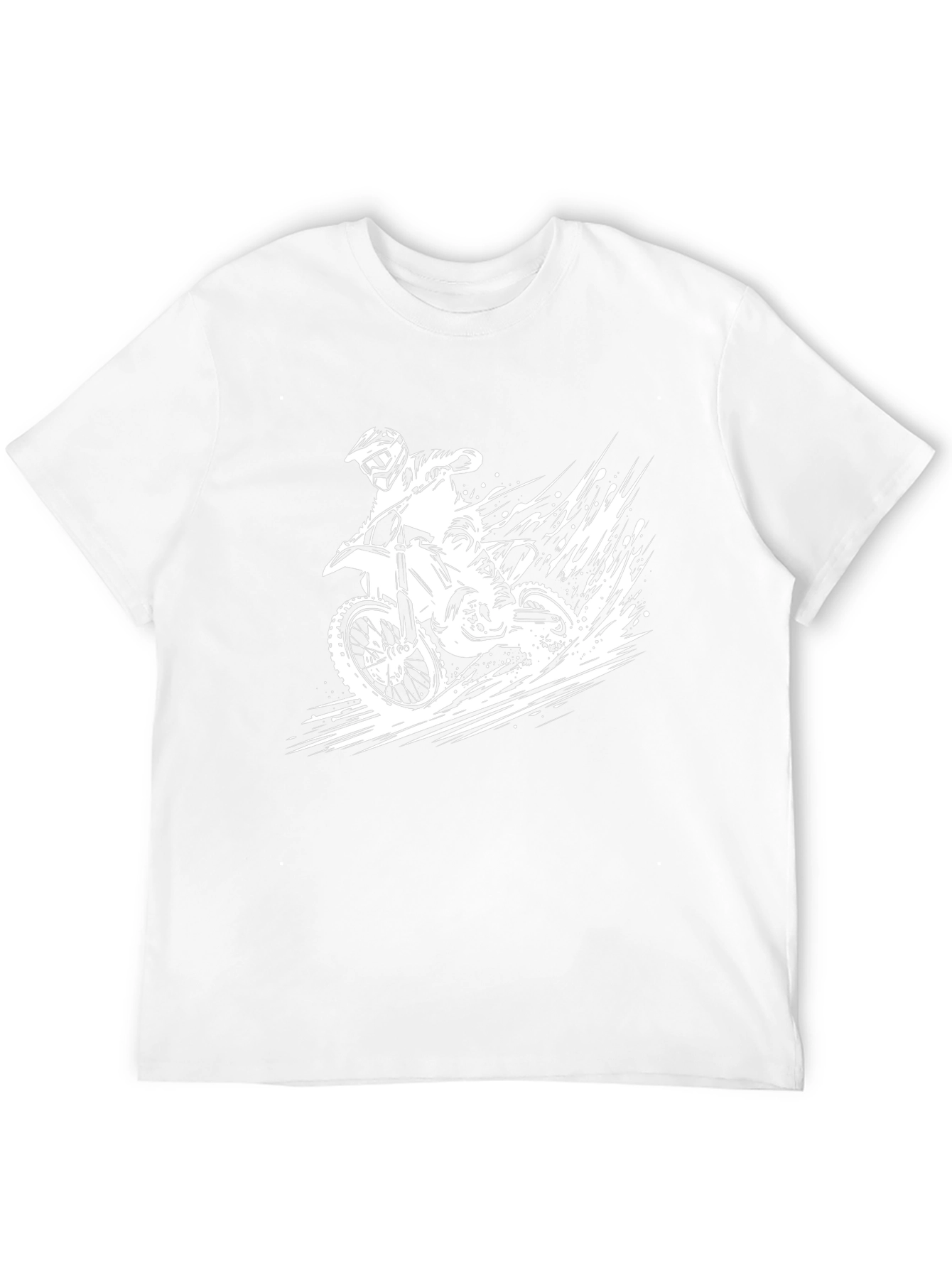 Motocross Rider Graphic Tee - Black