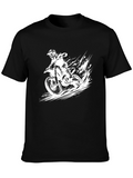 Motocross Rider Graphic Tee - Black