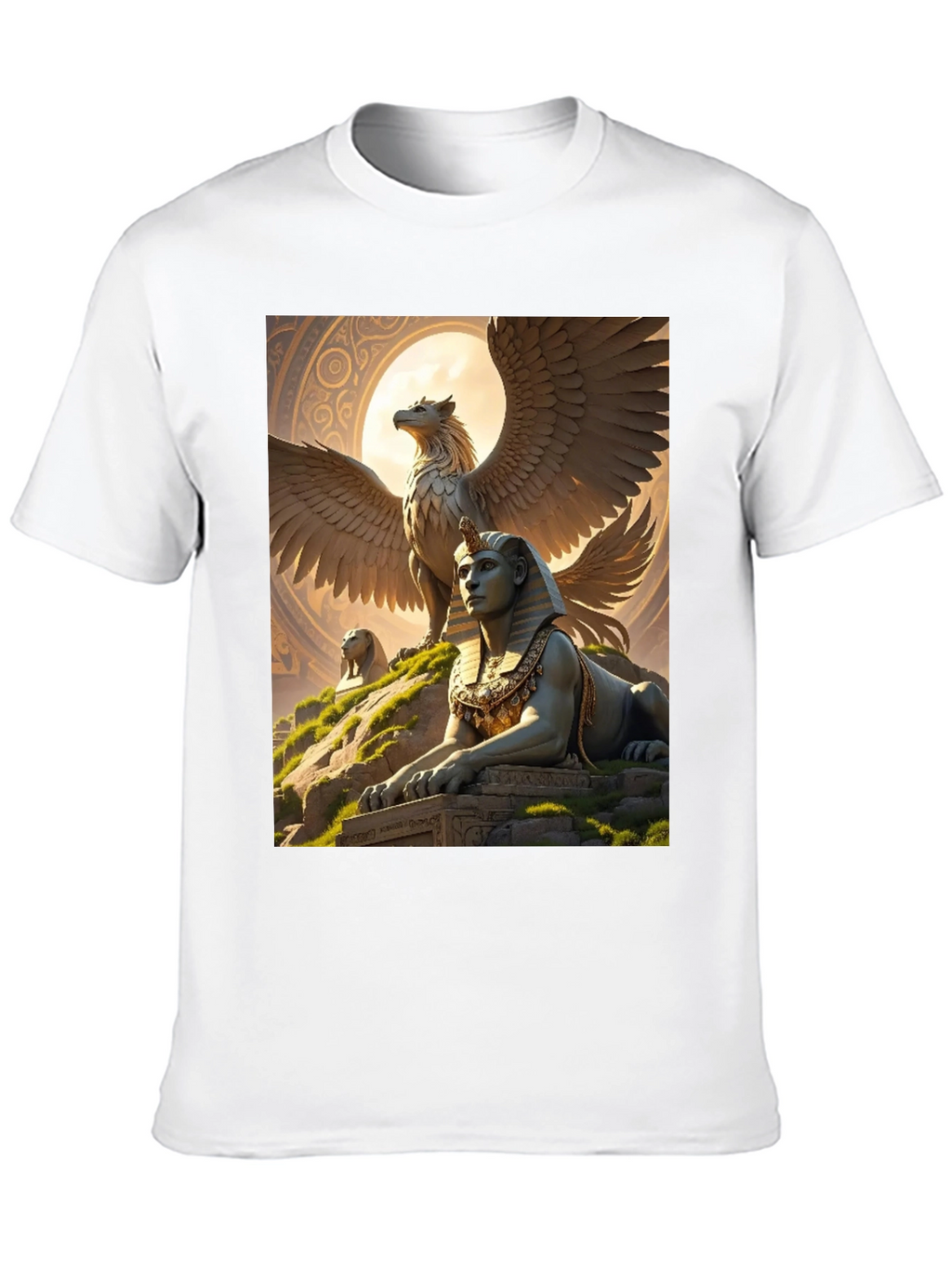 Mythical Sphinx & Griffin Graphic Tee